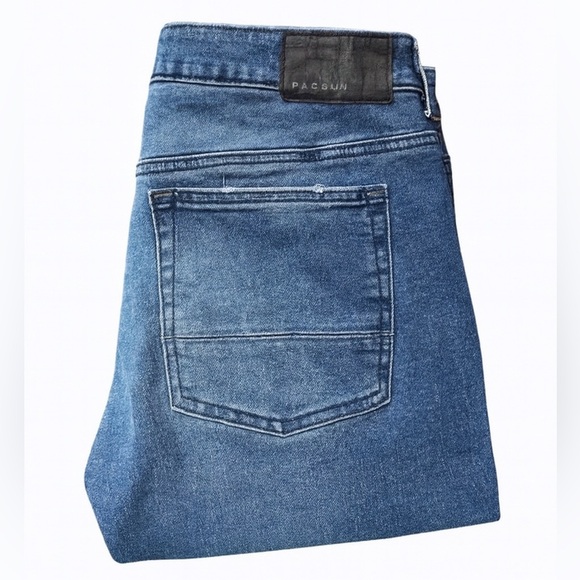 PacSun Men’s size 32x32 blue ripped skinny jeans Excellent Condition. - Picture 2 of 3